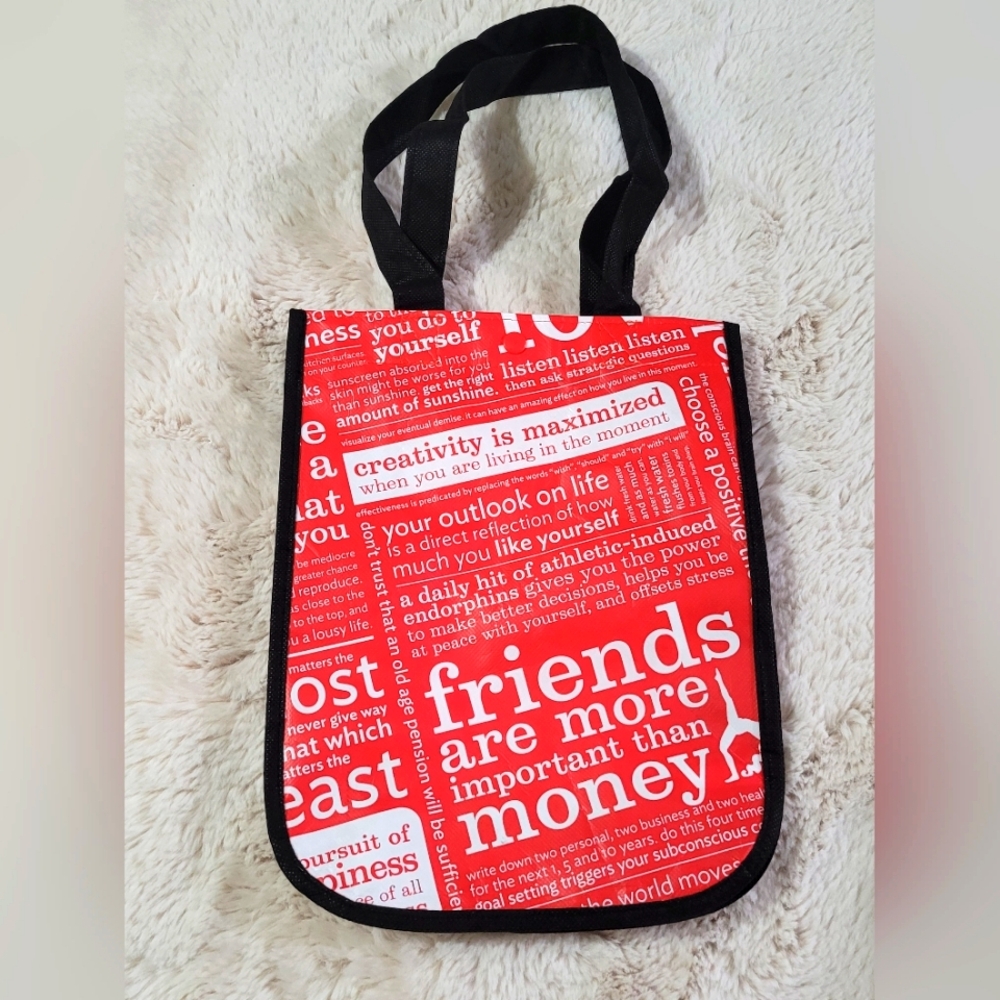 Lululemon athletica manifestation quotes reusable bag